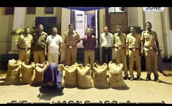 २०० किलो चोर बीटी बियाणे जप्त गोंडपिपरी पोलिसांची कारवाई